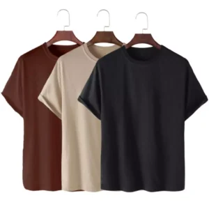 Kit 3 Camisetas Básicas Masculina Feminina Unissex Streetwear Camisa T-Shirt Slim Promoção Algodão