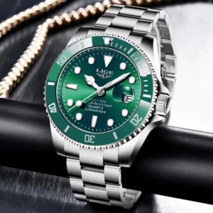 LIGE Men's Watches 30M Waterproof Date Clock Male Sports Watches Men Quartz Wrist Watch