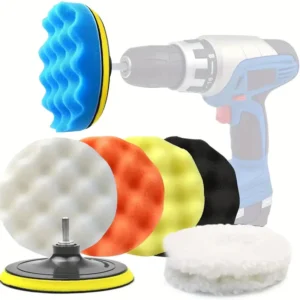 7/8/11 Peças Kit Boina Polimento Automotivo Espuma e Lã 3 Polegadas para Furadeira e Parafusadeira