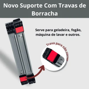 Suporte De Base Com Rodinha Para Geladeira Fogão Máquina Lavar Lousa Base Carrinho até 200kg