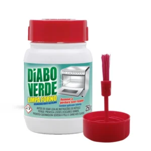 Limpa Forno Diabo Verde -250g c/ Aplicador para Forno, Exaustor, Churrasqueira e Grelha