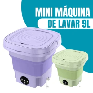 Mini Máquina De Lavar Roupa Dobrável Portátil Bivolt Moderna Automática Roupa Viagem