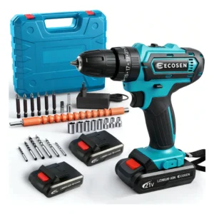 Parafusadeira/Furadeira be Impacto Kit Maleta COM DUAS BATERIAS Kit de 28pcs 220V/110V