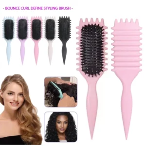 Pente de salto de massagem de palha de trigo Pente de ondulação multifuncional Pente de Airbag de cabelo liso