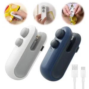 1/2/3/4Kit Peças Mini Máquina Seladora Recarregável Para Embalagens Plásticas - Selagem Rápida/ Alta Qualidade/ Promoção