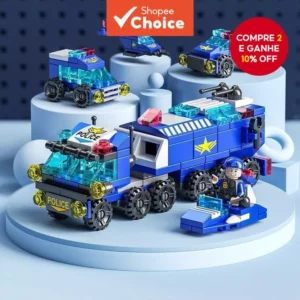 6 Em 1 3D SWAT Police Building Blocks 147 PCs Tijolos Brinquedos Educativos Para Crianças Populares Agora