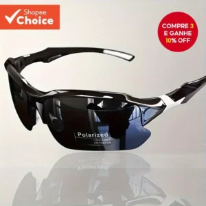 Óculos De Sol Esportivos Polarizados Masculinos Para Ciclismo , Pesca , Proteção UV , Moda